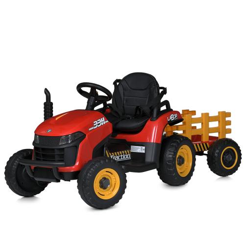 Трактор M 5111EBLR-3 (1шт) р/к2,4G, з причепом, передн.2*20W, задн.2*25W, 1акум12V9AH, MP3, USB, муз,світло, колесаEVA, шкір.сидіння, червоний - Vitol Трактор M 5111EBLR-3 (1шт) р/к2,4G, з причепом, передн.2*20W, задн.2*25W, 1акум12V9AH, MP3, USB, муз,світло, колесаEVA, шкір.сидіння, червоний