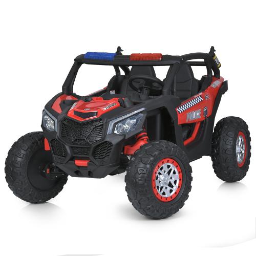 Джип M 5743EBLR-3(24V) (1шт) 2,4G, 4мотори45W, 1акум24V7AH, муз,світло,MP3, USB,EVA, шкіра, червона поліція - Vitol Джип M 5743EBLR-3(24V) (1шт) 2,4G, 4мотори45W, 1акум24V7AH, муз,світло,MP3, USB,EVA, шкіра, червона поліція
