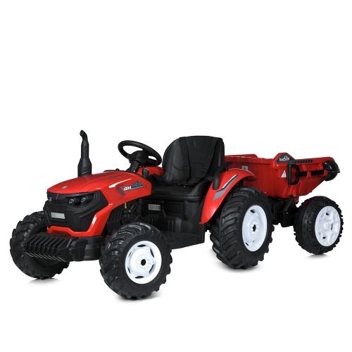 Трактор M 5772EBR-3 (1шт) р/к2,4G, з причепом, 1акум24V7AH, 2мотори95W, муз,світло, MP3, USB, колесаEVA,червоний - Vitol Трактор M 5772EBR-3 (1шт) р/к2,4G, з причепом, 1акум24V7AH, 2мотори95W, муз,світло, MP3, USB, колесаEVA,червоний