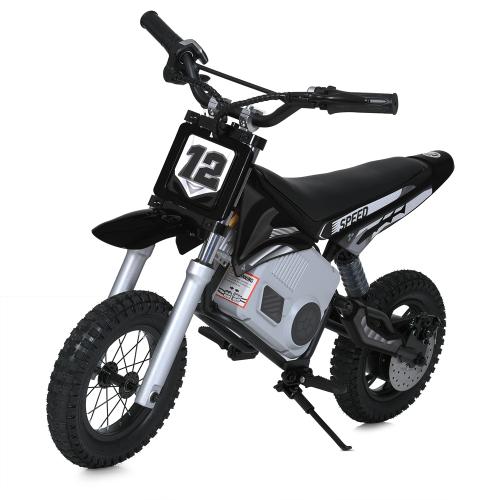 Мотоцикл M 5776AL-2(24V) (1шт) мотор24V250W, 1акум 24V7AH, надувн.колеса, шкіра, чорний - Vitol Мотоцикл M 5776AL-2(24V) (1шт) мотор24V250W, 1акум 24V7AH, надувн.колеса, шкіра, чорний