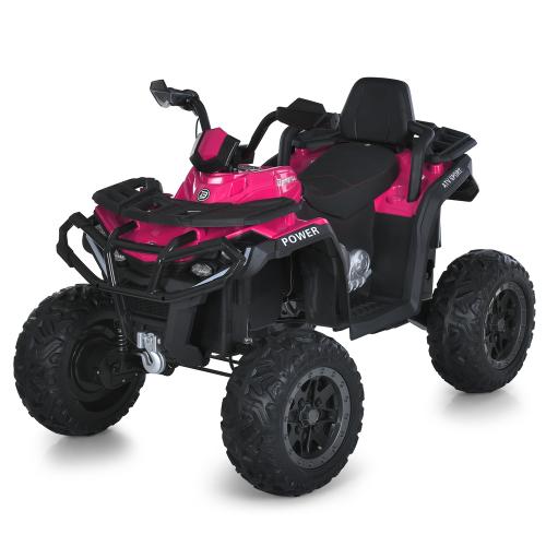 Квадроцикл M 6018EBLR-8 (1шт) р/к 2,4G, 1*12V10A, 4*45W, MP3, USB, BLUETOOTH, TF, EVA, шкіра, музика, світло, рожевий - Vitol Квадроцикл M 6018EBLR-8 (1шт) р/к 2,4G, 1*12V10A, 4*45W, MP3, USB, BLUETOOTH, TF, EVA, шкіра, музика, світло, рожевий