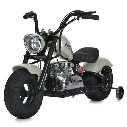 Мотоцикл M 6016AL-11(36V) (1шт) 2*18V9AH, 1*350W, USB, BLUETOOTH, TF, шкіра, сірий - Vitol Мотоцикл M 6016AL-11(36V) (1шт) 2*18V9AH, 1*350W, USB, BLUETOOTH, TF, шкіра, сірий