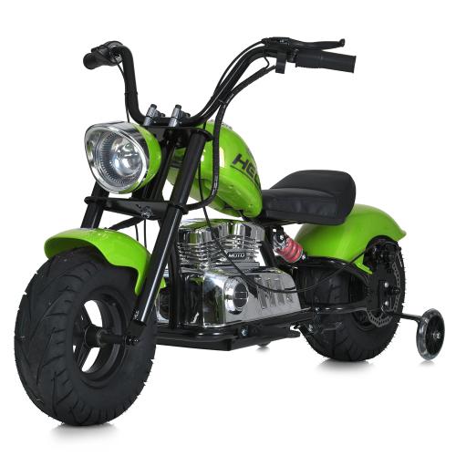 Мотоцикл M 6016AL-5(36V) (1шт) 2*18V9AH, 1*350W, USB, BLUETOOTH, TF, шкіра, зелений - Vitol Мотоцикл M 6016AL-5(36V) (1шт) 2*18V9AH, 1*350W, USB, BLUETOOTH, TF, шкіра, зелений