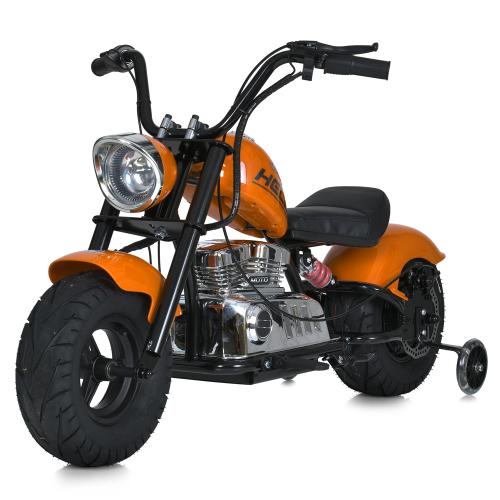 Мотоцикл M 6016AL-7(36V) (1шт) 2*18V9AH, 1*350W, USB, BLUETOOTH, TF, шкіра, помаранч - Vitol Мотоцикл M 6016AL-7(36V) (1шт) 2*18V9AH, 1*350W, USB, BLUETOOTH, TF, шкіра, помаранч