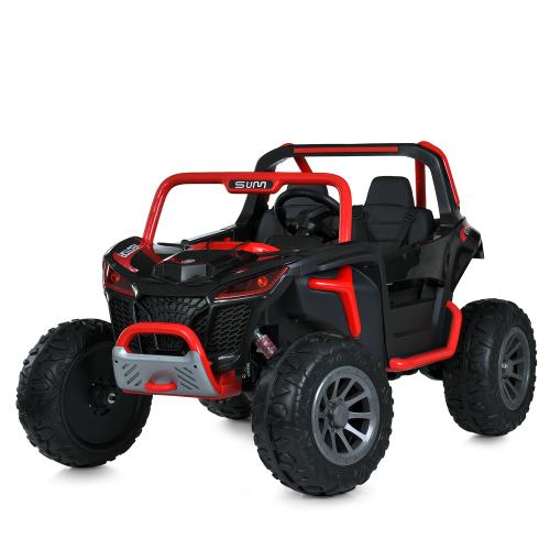 Джип M 6066EBLR-3 (1шт) 2.4G р/к, 2акум12V7AH, 2мотора45W, USB, TF, EVA, музика, шкіра, світло, червоний - Vitol Джип M 6066EBLR-3 (1шт) 2.4G р/к, 2акум12V7AH, 2мотора45W, USB, TF, EVA, музика, шкіра, світло, червоний