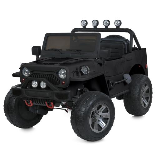 Джип M 6069EBLR-2(24V) (1шт) 2,4G р/к, 4*200W, 1*24V7AH, 3-місний, MP3, USB, BLUETOOTH, TF, EVA, шкіра, світло, музика, чорний - Vitol Джип M 6069EBLR-2(24V) (1шт) 2,4G р/к, 4*200W, 1*24V7AH, 3-місний, MP3, USB, BLUETOOTH, TF, EVA, шкіра, світло, музика, чорний