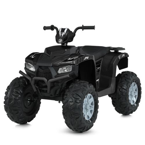 Квадроцикл M 6060EL-2(24V) (1шт) 2*35W, 1*24V5AH, EVA, USB, BLUETOOTH, TF, шкіра, світло, чорний - Vitol Квадроцикл M 6060EL-2(24V) (1шт) 2*35W, 1*24V5AH, EVA, USB, BLUETOOTH, TF, шкіра, світло, чорний