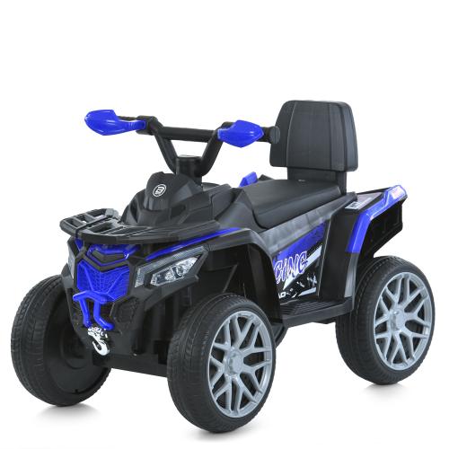 Квадроцикл M 6125EBLR-4 (1шт) 2,4G р/к, 2-в-1(каталка-толокар), 1*6V4AH, 1*25W, MP3, USB, BLUETOOTH, EVA, шкіра, музика, світло, синій - Vitol Квадроцикл M 6125EBLR-4 (1шт) 2,4G р/к, 2-в-1(каталка-толокар), 1*6V4AH, 1*25W, MP3, USB, BLUETOOTH, EVA, шкіра, музика, світло, синій
