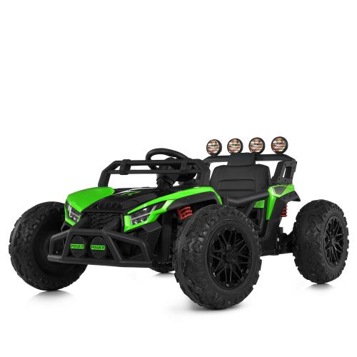 Баггі M 6073EBLR-5 (1шт) 2,4G р/к, 2*12V7-9AH, 4*35W, USB, BLUETOOTH, EVA, музика, світло, шкіра, зелений - Vitol Баггі M 6073EBLR-5 (1шт) 2,4G р/к, 2*12V7-9AH, 4*35W, USB, BLUETOOTH, EVA, музика, світло, шкіра, зелений
