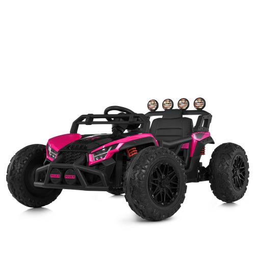 Баггі M 6073EBLR-8 (1шт) 2,4G р/к, 2*12V7-9AH, 4*35W, USB, BLUETOOTH, EVA, музика, світло, шкіра, рожевий - Vitol Баггі M 6073EBLR-8 (1шт) 2,4G р/к, 2*12V7-9AH, 4*35W, USB, BLUETOOTH, EVA, музика, світло, шкіра, рожевий