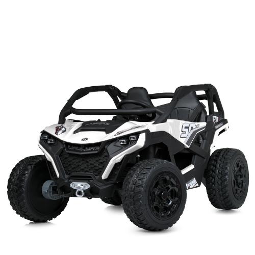 Джип M 6075EBLR-1(24V) (1шт) 2,4 р/к, 1акум24V7AH, 4мотори75W, муз,світло, MP3, USB, EVA, TF, шкіра, білий - Vitol Джип M 6075EBLR-1(24V) (1шт) 2,4 р/к, 1акум24V7AH, 4мотори75W, муз,світло, MP3, USB, EVA, TF, шкіра, білий