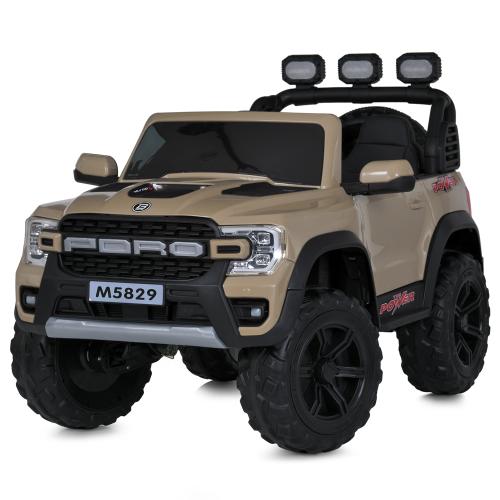 Джип M 5829EBLR-13 (1шт) 2,4G р/к, 1*12V9AH, 4*35W, MP3, SD, USB, BLUETOOTH, APP, EVA, шкіра, музика, світло, бежевий - Vitol Джип M 5829EBLR-13 (1шт) 2,4G р/к, 1*12V9AH, 4*35W, MP3, SD, USB, BLUETOOTH, APP, EVA, шкіра, музика, світло, бежевий