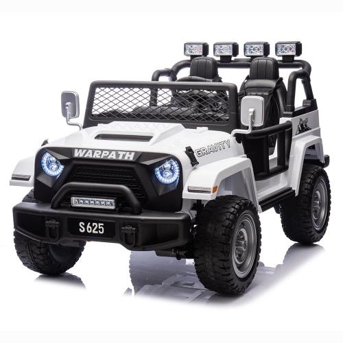 Джип M 6108EBLR-1(24V) (1шт) р/к2,4G, 4мотори90W, 1акум24V7AH,світло,муз,колесаEVA, USB, BLUETOOTH, FM, шкір.сидіння, білий - Vitol Джип M 6108EBLR-1(24V) (1шт) р/к2,4G, 4мотори90W, 1акум24V7AH,світло,муз,колесаEVA, USB, BLUETOOTH, FM, шкір.сидіння, білий