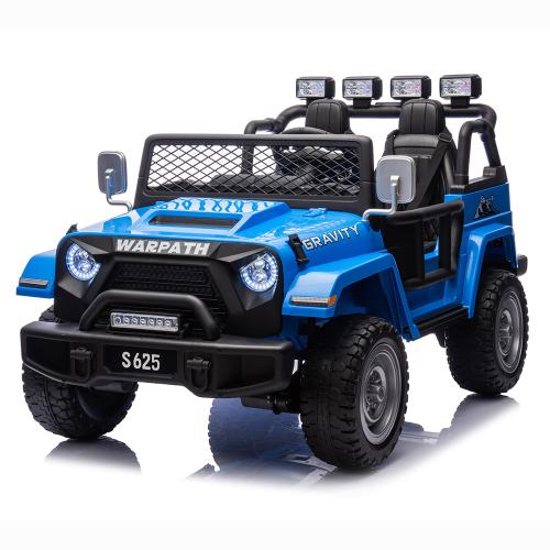 Джип M 6108EBLR-4(24V) (1шт) р/к2,4G, 4мотори90W, 1акум24V7AH,світло,муз,колесаEVA, USB, BLUETOOTH, FM, шкір.сидіння, синій - Vitol Джип M 6108EBLR-4(24V) (1шт) р/к2,4G, 4мотори90W, 1акум24V7AH,світло,муз,колесаEVA, USB, BLUETOOTH, FM, шкір.сидіння, синій