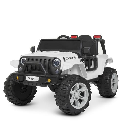 Джип M 4282EBLR-1 (1шт) 2,4G, 2 мот. 25W, 1 акум. 12V10AH, шкір.сид. , світло, муз., EVA, USB, білий. - Vitol Джип M 4282EBLR-1 (1шт) 2,4G, 2 мот. 25W, 1 акум. 12V10AH, шкір.сид. , світло, муз., EVA, USB, білий.