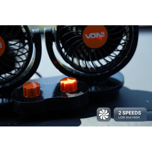 Вентилятор HX-T308 4" 24V 10W подвійний дві швидкості - Vitol Вентилятор HX-T308 4" 24V 10W подвійний дві швидкості