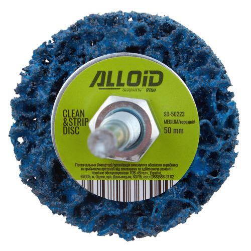 Alloid. Круг зачистной "коралл" с держателем для дрели 50мм (синий) - Vitol Alloid. Круг зачистной "коралл" с держателем для дрели 50мм (синий)