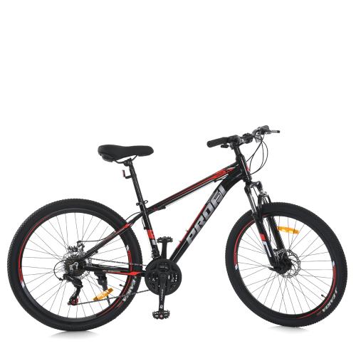 Велосипед 26 д. MTB2602-2 (1шт) алюм.рама 13",SHIMANO 21SP,швидкознім.кол.,чорно-червоний - Vitol Велосипед 26 д. MTB2602-2 (1шт) алюм.рама 13",SHIMANO 21SP,швидкознім.кол.,чорно-червоний