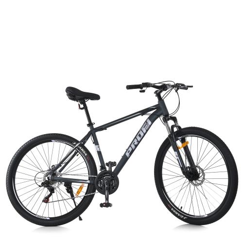 Велосипед 29 д. MTB2903-5 (1шт) алюм.рама 19",SHIMANO 21SP,швидкознім.кол.,сіро-чорний - Vitol Велосипед 29 д. MTB2903-5 (1шт) алюм.рама 19",SHIMANO 21SP,швидкознім.кол.,сіро-чорний