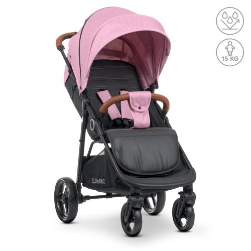 Коляска дитяча ME 1024 X4 Pink Lines (1шт) прогулянкова,книжка,3 пол. спинки,чохол,дощ,рожев. - Vitol Коляска дитяча ME 1024 X4 Pink Lines (1шт) прогулянкова,книжка,3 пол. спинки,чохол,дощ,рожев.