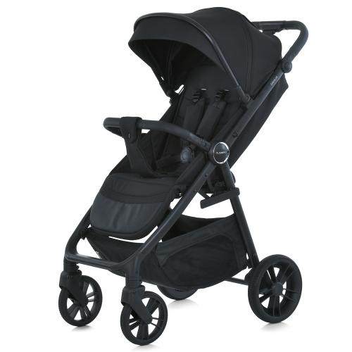 Коляска дитяча ME 1181 DAHLIA Black (1шт) прогулянкова, до 22 кг, PU колеса 17,5 / 25,4 см, регул.ручка, чохол, чорний - Vitol Коляска дитяча ME 1181 DAHLIA Black (1шт) прогулянкова, до 22 кг, PU колеса 17,5 / 25,4 см, регул.ручка, чохол, чорний