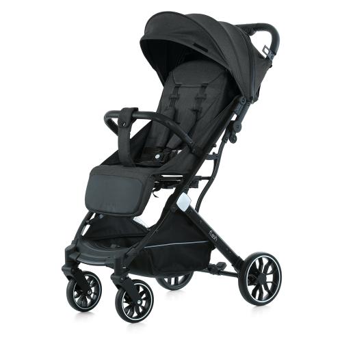 Коляска дитяча M 5727-1 FLASH Almost Black (1шт) прогулянкова,регул.ручка, алюміній, чорний - Vitol Коляска дитяча M 5727-1 FLASH Almost Black (1шт) прогулянкова,регул.ручка, алюміній, чорний