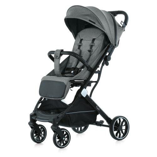 Коляска дитяча M 5727-1 FLASH Stone Gray (1шт) прогулянкова,регул.ручка, алюміній, темно-сірий - Vitol Коляска дитяча M 5727-1 FLASH Stone Gray (1шт) прогулянкова,регул.ручка, алюміній, темно-сірий