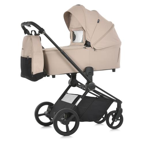 Коляска універсальна 2в1 ME 1091-1 PERSONA Pearl Beige (1шт) люлька+прогул. блок, рюкзак, дощовик, моск.сітка, чорна рама, бежевий - Vitol Коляска універсальна 2в1 ME 1091-1 PERSONA Pearl Beige (1шт) люлька+прогул. блок, рюкзак, дощовик, моск.сітка, чорна рама, бежевий