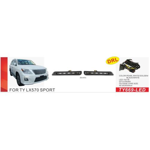 Фары доп.модель Lexus LX 570 2007-12/TY669-BK/DRL-12V4W/эл.проводка - Vitol Фары доп.модель Lexus LX 570 2007-12/TY669-BK/DRL-12V4W/эл.проводка
