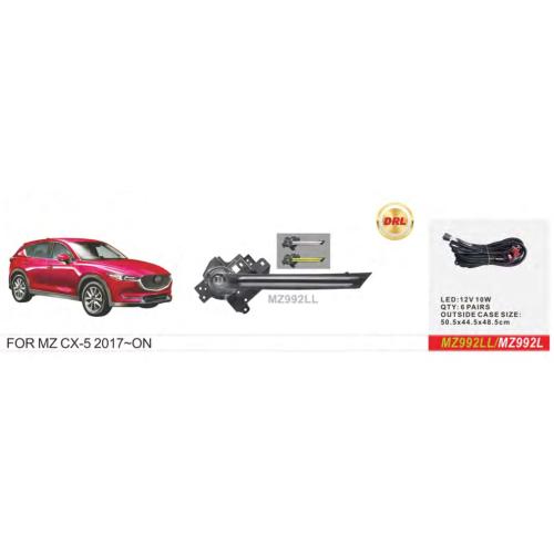 ���� ���.������ Mazda CX-5 2018-/MZ-992LL/LED-12V10W/FOG+DRL/��.��������