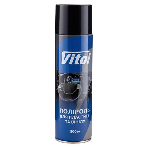 Полироль для пластика и винила VITOL 500 мл Нульовий пробіг - Vitol Полироль для пластика и винила VITOL 500 мл Нульовий пробіг
