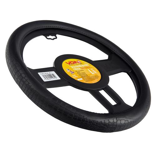 Чехол руля VLOD-24LC5 BK L черн/БО/один шов/кожа - Vitol Чехол руля VLOD-24LC5 BK L черн/БО/один шов/кожа