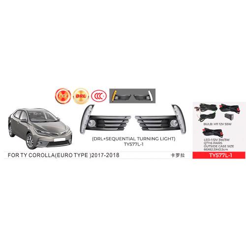 Фары доп.модель Toyota Corolla 2016-18/TY-577L1-A/H11-12V55W+DRL-3W/3W/FOG+DRL+TURN/эл.проводка - Vitol Фары доп.модель Toyota Corolla 2016-18/TY-577L1-A/H11-12V55W+DRL-3W/3W/FOG+DRL+TURN/эл.проводка