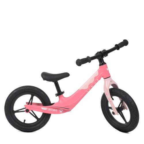 Біговел дитячий PROFI KIDS 12 д. LMG1255-5 (1шт) кол гума, магн.обід, магн.рама, вилка, рожево-білий - Vitol Біговел дитячий PROFI KIDS 12 д. LMG1255-5 (1шт) кол гума, магн.обід, магн.рама, вилка, рожево-білий