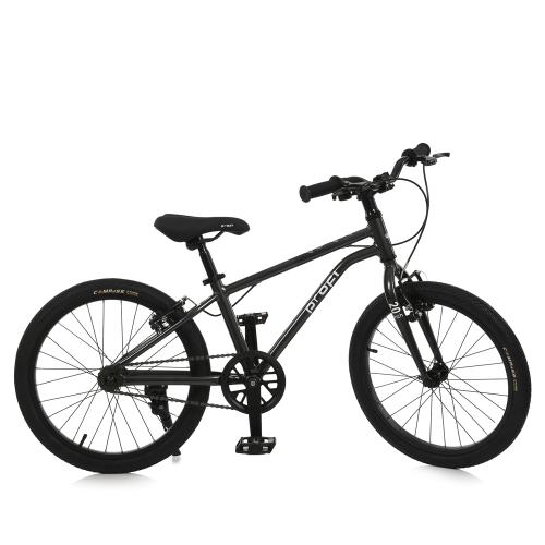 Велосипед дитячий 20д. PROF1 MB 20LIGHTY DARK GREY FOREST (1шт) LIGHTY,SKD85,алюм. рама,кермо, торм,обода,підніжка,графітовий - Vitol Велосипед дитячий 20д. PROF1 MB 20LIGHTY DARK GREY FOREST (1шт) LIGHTY,SKD85,алюм. рама,кермо, торм,обода,підніжка,графітовий