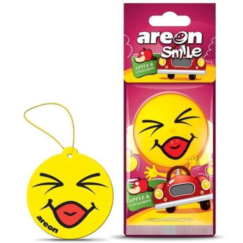 Освіжувач повітря AREON сухий листок Smile Dry Apple & Cinnamon - Vitol Освіжувач повітря AREON сухий листок Smile Dry Apple & Cinnamon