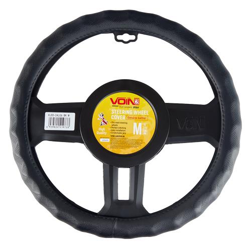 Чехол руля VLOD-24LC6 BK M черн/БО/один шов/кожа - Vitol Чехол руля VLOD-24LC6 BK M черн/БО/один шов/кожа