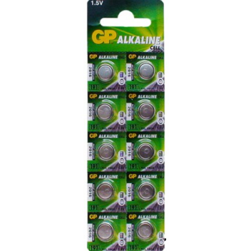 Батарейка GP ALKALINE щелочная 177 377 SR66 LR66 G4 (10 шт на блістері) - Vitol Батарейка GP ALKALINE щелочная 177 377 SR66 LR66 G4 (10 шт на блістері)