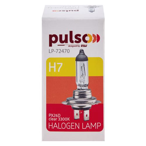 Лампа PULSO/галогенная H7/PX26D 24v70w clear/c/box - Vitol Лампа PULSO/галогенная H7/PX26D 24v70w clear/c/box