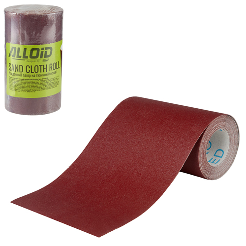 Alloid. Наждачная бумага на тканевой основе, 115мм х 5м, зерно 280 - Vitol Alloid. Наждачная бумага на тканевой основе, 115мм х 5м, зерно 280