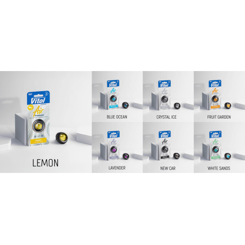 Освежитель воздуха Vitol Air на обдув Lemon 2.3мл - Vitol Освежитель воздуха Vitol Air на обдув Lemon 2.3мл