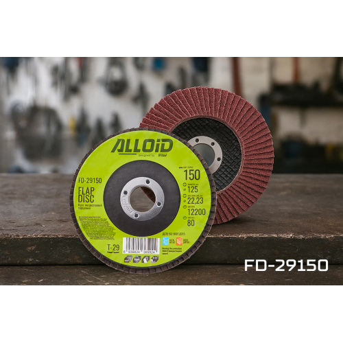 Alloid. Круг лепестковый торцевой 125 мм, зерно 150, T29 - Vitol Alloid. Круг лепестковый торцевой 125 мм, зерно 150, T29