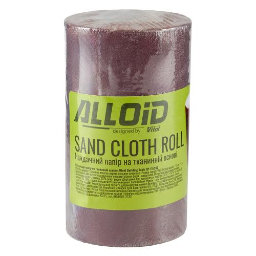 Alloid. Наждачная бумага на тканевой основе, 115мм х 5м, зерно 280 - Vitol Alloid. Наждачная бумага на тканевой основе, 115мм х 5м, зерно 280