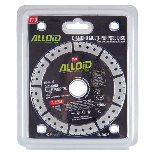 Alloid Pro. Диск алмазный многоцелевой 125мм - Vitol Alloid Pro. Диск алмазный многоцелевой 125мм