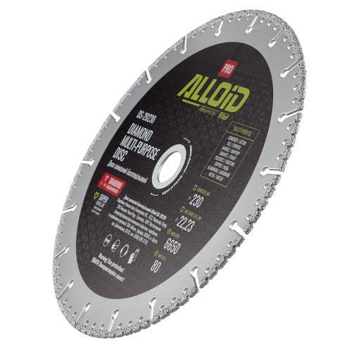 Alloid Pro. Диск алмазный многоцелевой 230мм - Vitol Alloid Pro. Диск алмазный многоцелевой 230мм
