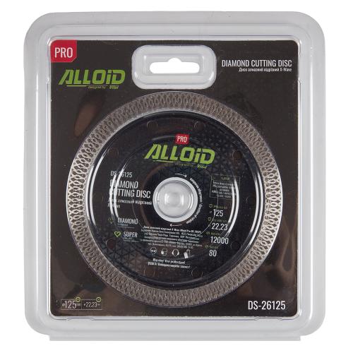 Alloid Pro. Диск алмазный отрезной X-Wave 125мм - Vitol Alloid Pro. Диск алмазный отрезной X-Wave 125мм