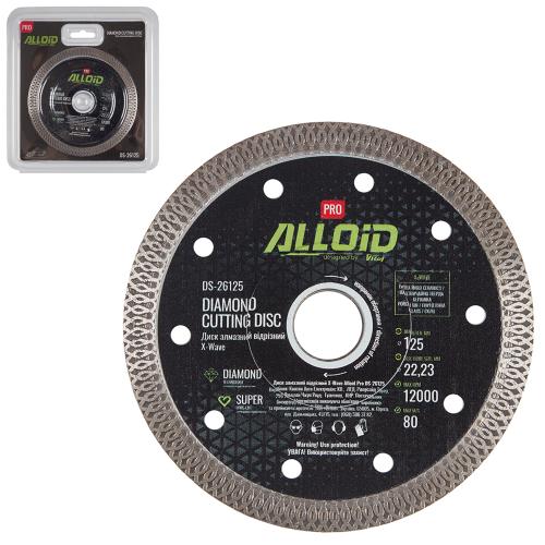 Alloid Pro. Диск алмазный отрезной X-Wave 125мм - Vitol Alloid Pro. Диск алмазный отрезной X-Wave 125мм
