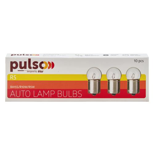 Лампа PULSO/габаритная S25/BA15s/R5W 12v5w clear/1 конт. - Vitol Лампа PULSO/габаритная S25/BA15s/R5W 12v5w clear/1 конт.