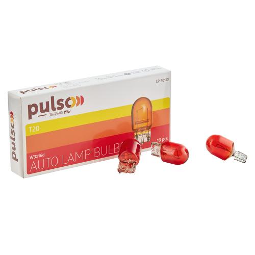 Лампа PULSO/габаритная T20/W3x16d/WY21W 12V/21W amber/1 конт. - Vitol Лампа PULSO/габаритная T20/W3x16d/WY21W 12V/21W amber/1 конт.