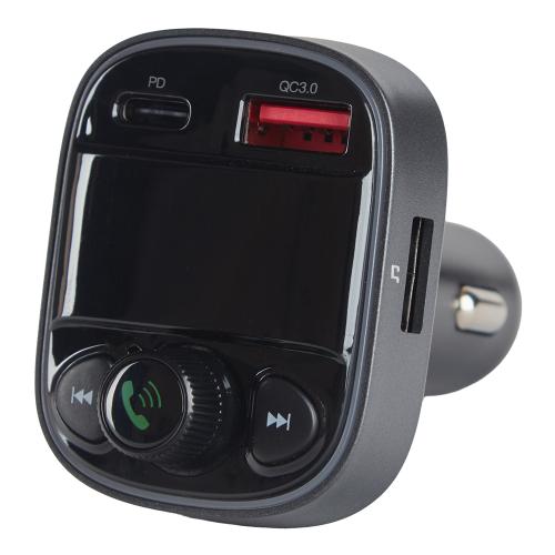 Модулятор FM, VOIN W-3387, 12-24V 1 USB QC3.0, PD 18W, BT5.0, Hands free, вольтметр - Vitol Модулятор FM, VOIN W-3387, 12-24V 1 USB QC3.0, PD 18W, BT5.0, Hands free, вольтметр
